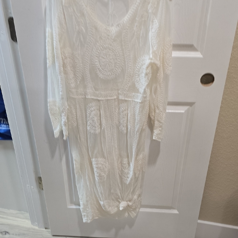 SHEIN White Lace Dress